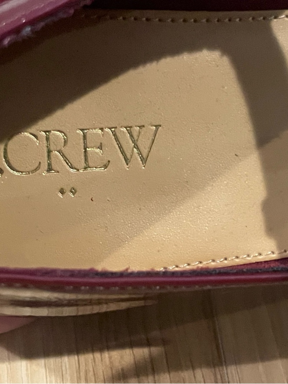 J. Crew F T-Strap Patent Mary Jane Shoes in Burgundy. - Picture 5 of 6